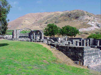 The ruins of the Byzantine Monastery at Kursi.