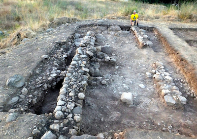 Figure 6 Roman-Byzantine period building in Area Sd. View north. Jezreel Expedition photo.