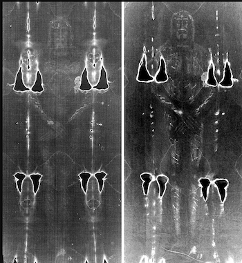 that under the microscope the image cannot be identical to the Turin Shroud, one must consider that even two coins minted in the very same mint aren't identical under the microscope